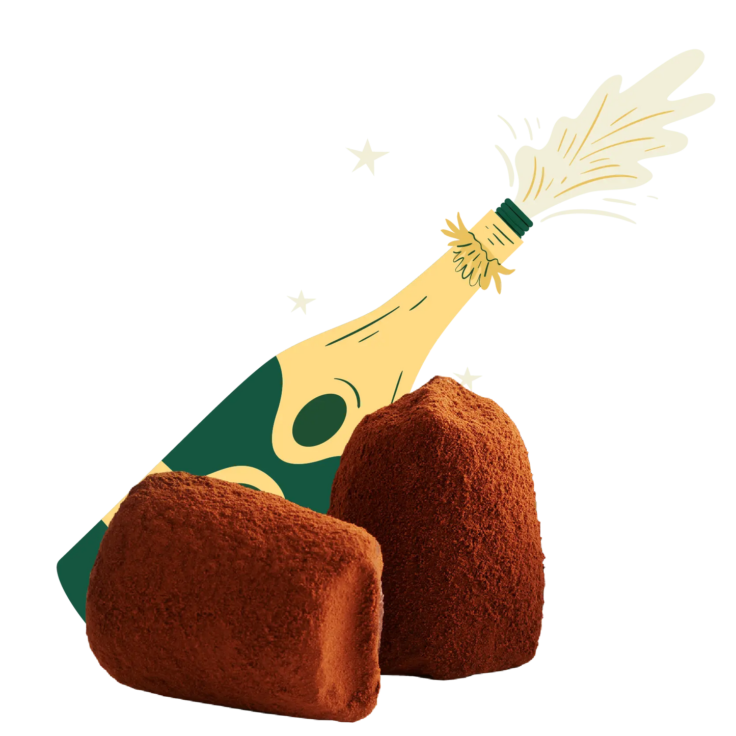 Champagne Chocolate Truffles - Bulk