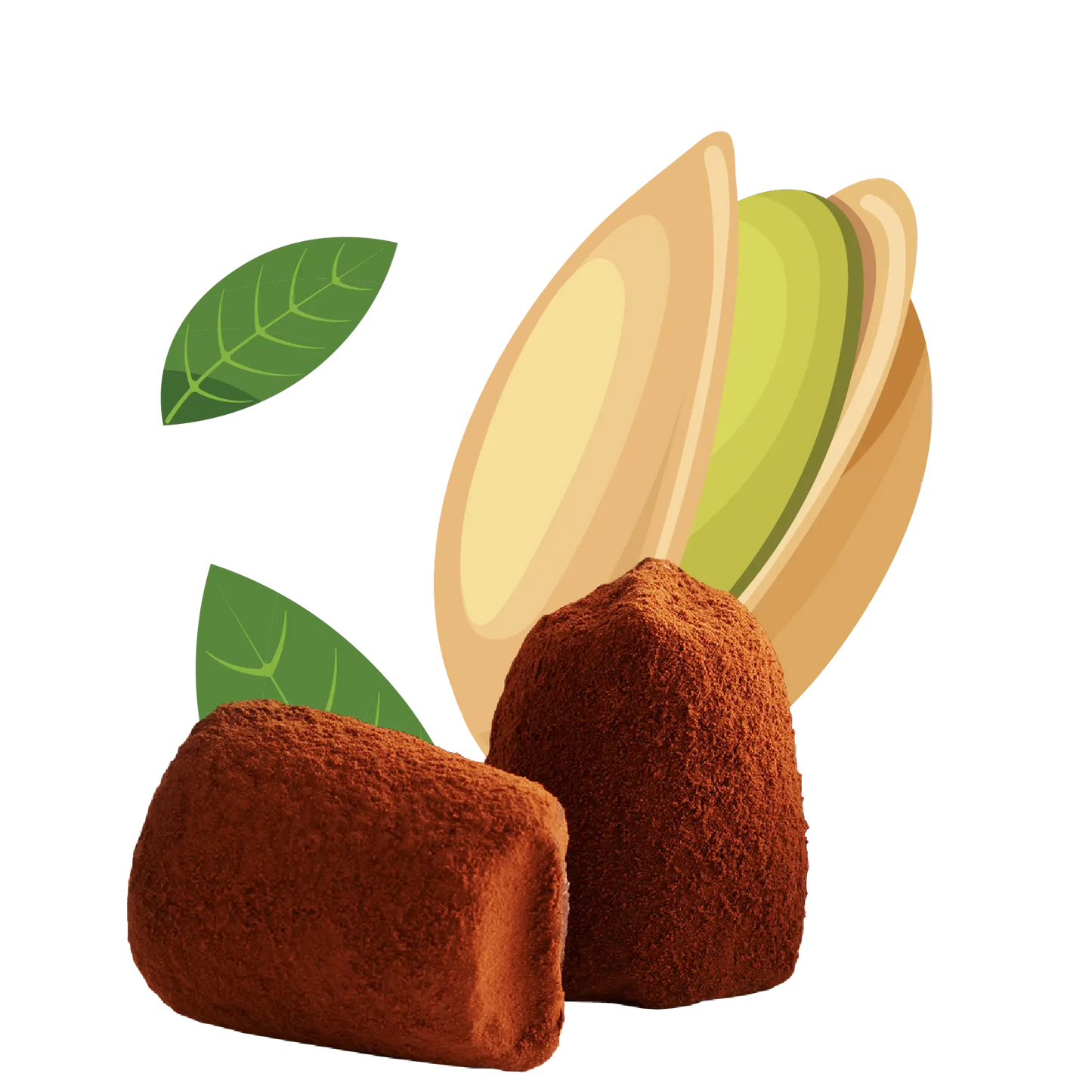 Pistachio Chocolate Truffles - bulk